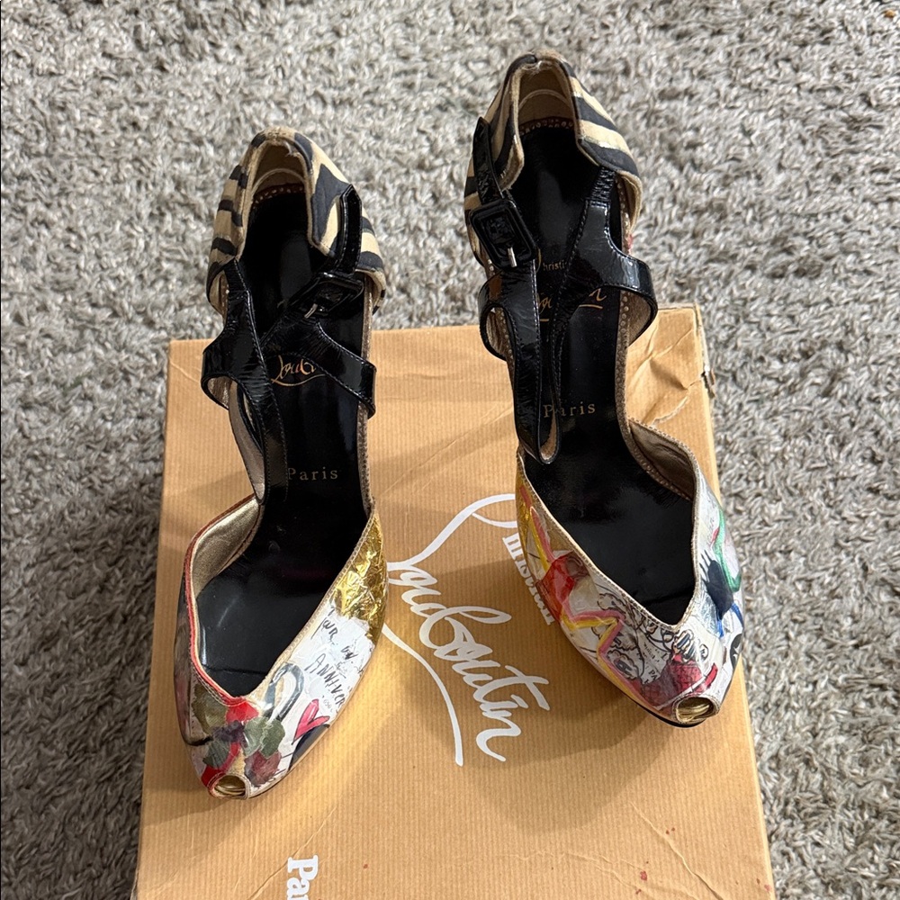 Christian Louboutin Trash Collection Multicolor Heels